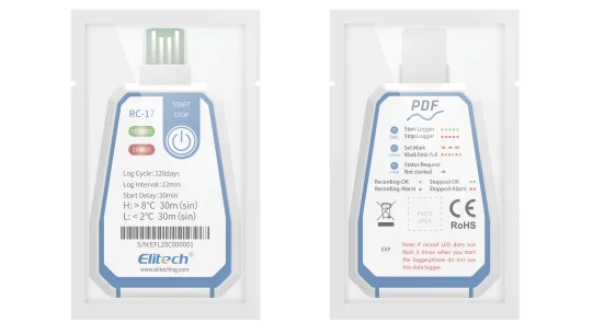 Temperature data logger for cold chain monitoring